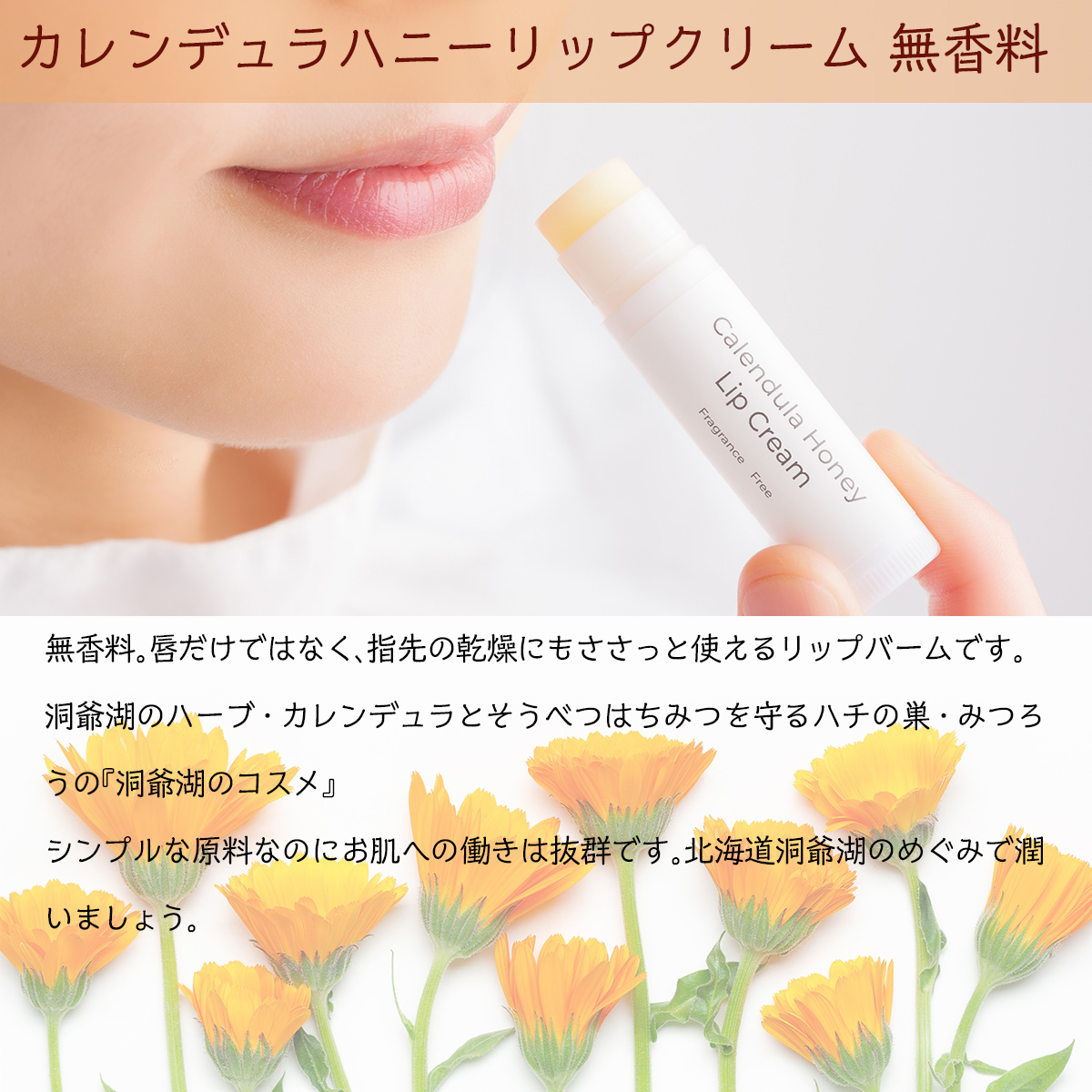 北海道アカシアはちみつ200gと洞爺湖ハーブリップ(無香料)1本のセット SBTX006-1