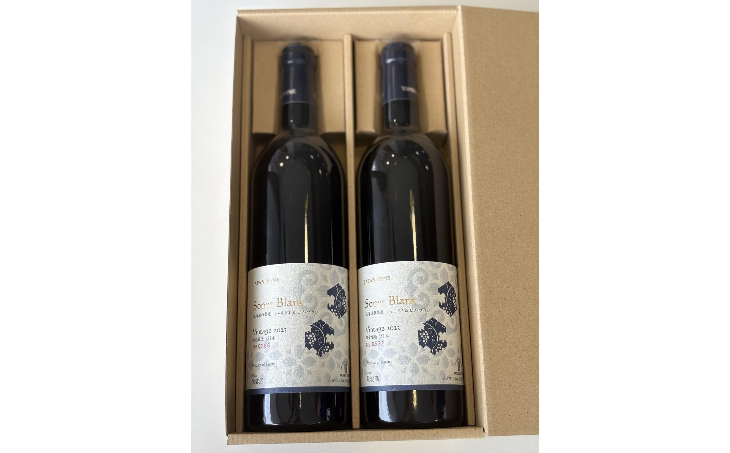 北海道壮瞥産 ソペ・ブラン2023(辛口白ワイン) 750ml×2本 SBTA085