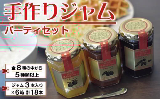 手作りジャムのパーティセット(5種類以上計18本) SBTK003