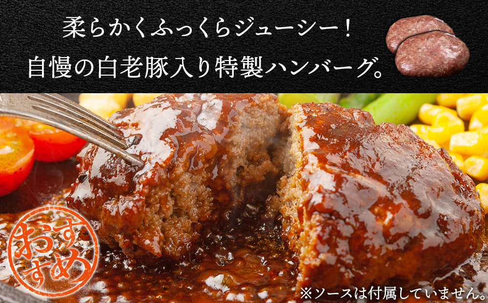 【12月20日決済確定分まで年内発送】北海道産 白老豚 ハンバーグ 120ｇ×15個セット