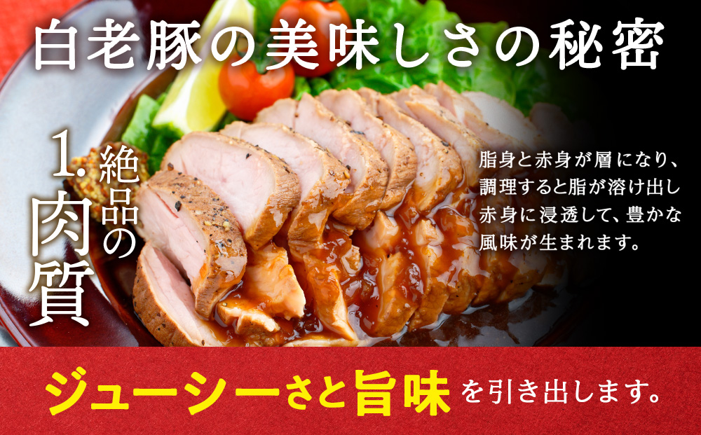 【12月20日決済確定分まで年内発送】北海道産 白老豚 モモ ブロック 600g×4パック