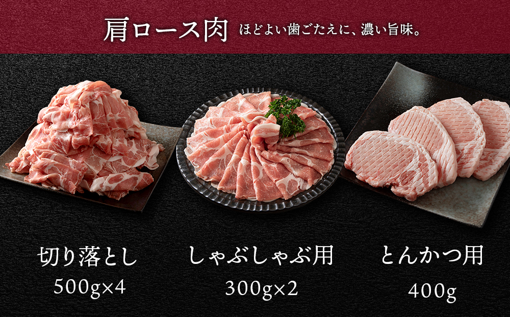 北海道産 白老豚 5種セット 合計4.1kg BV098