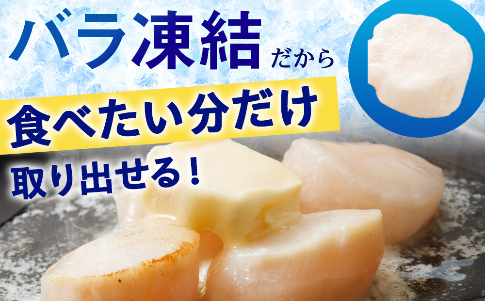 北海道産 白老加工 ホタテ玉冷〈フレーク〉1kg＜斉藤水産＞ AM198