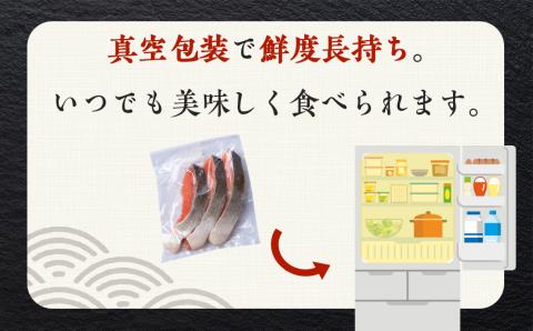 【定期便3カ月】 沖捕り紅鮭切身 3切×4パック 北海道 鮭 魚 さけ 海鮮 サケ 切り身 甘塩 おかず お弁当 冷凍 ギフト AQ057