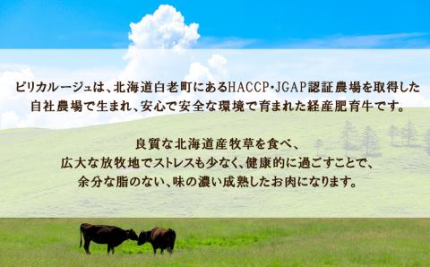 【12月20日決済確定分まで年内発送】白老産黒毛和牛1.2kgピリカルージュ超万能スライスセット（400ｇ×3パック）