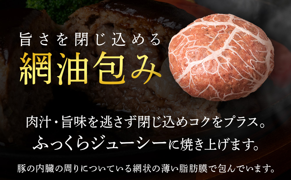 白老牛 リブインハンバーグ 5個 【かねかん】