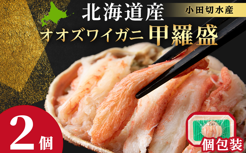 北海道産 大ズワイ甲羅盛×2個＜小田切水産＞ AM174