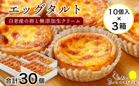 【12月20日決済確定分まで年内発送】エッグタルト30個セット AR085