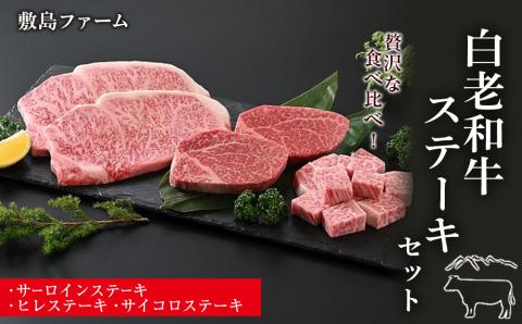 【12月20日決済確定分まで年内発送】白老和牛ステーキセット《敷島ファーム》
