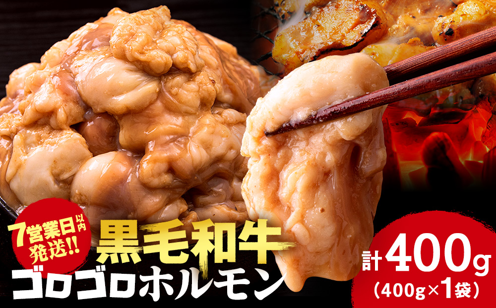 【12月20日決済確定分まで年内発送】白老産黒毛和牛 味噌焼肉用MIXホルモン 400g 7日営業日以内発送 焼肉 黒毛和牛 小分け 焼肉セット ホルモン ミックスホルモン 人気 数量限定 たっぷり大満足 グルメ 訳あり 国産 北海道産 CK009