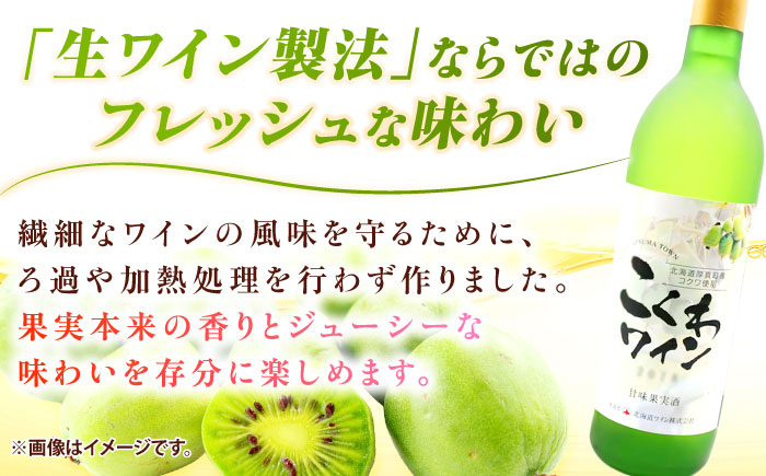こくわワイン 白ワイン 720ml×2《厚真町》【とまこまい広域農業協同組合】 こくわ ワイン 白 辛口 お酒 北海道[AXAB043]