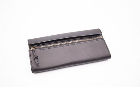 tanikoオリジナル 長財布（黒）《厚真町》【Taniko leather】 革 革小物 レザー 作家物 長財布 財布 ギフト 北海道 [AXAP005] 90000 90000円