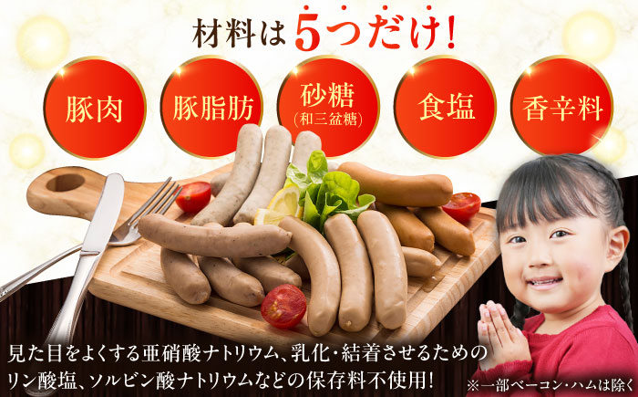 【簡易包装】放牧豚 ソーセージ5種セット 【ファーマーズファクトリー株式会社】 無添加 ウインナー 粗挽き 冷凍配送 セット 詰め合わせ 北海道 13000円 [AXBA004]