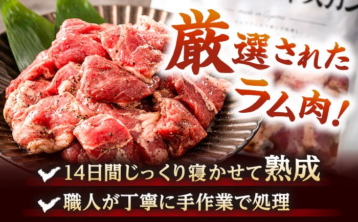 塩コロジンギスカン 計600g（300g×2パック）《厚真町》【有限会社市原精肉店】 ジンギスカン 羊肉 ラム 焼肉用 味付き 小分け 冷凍配送 北海道[AXAA001]