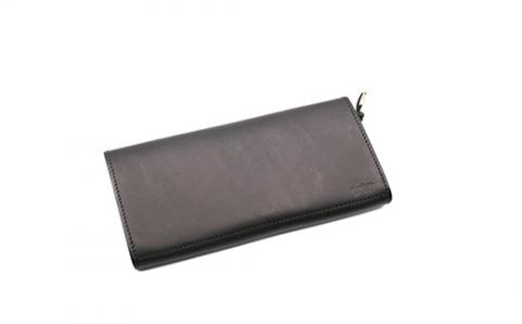 tanikoオリジナル 長財布（黒）《厚真町》【Taniko leather】 革 革小物 レザー 作家物 長財布 財布 ギフト 北海道 [AXAP005] 90000 90000円