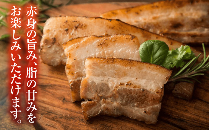 放牧豚 ベーコンブロック 計720g（180g×4）《厚真町》　【ファーマーズファクトリー株式会社】 [AXBA113]