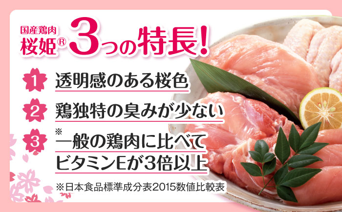 【全2回定期便】桜姫 鶏むね＆鶏ももセット 計4kg （鶏むね・鶏もも 各2kg）《厚真町》【東日本フード株式会社】 桜姫 鶏肉 鶏 とり肉 もも肉 鶏もも むね肉 鶏むね 冷凍 北海道 [AXBM044]