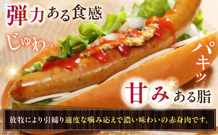 放牧豚 粗挽きウインナー ホットドッグ用　900g(20本)《厚真町》　【ファーマーズファクトリー株式会社】 [AXBA089]