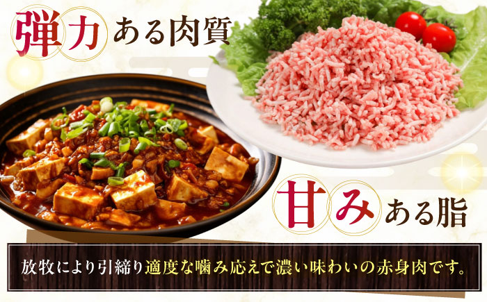 放牧豚 挽き肉 計750g（250g×3）《厚真町》　【ファーマーズファクトリー株式会社】 [AXBA121]