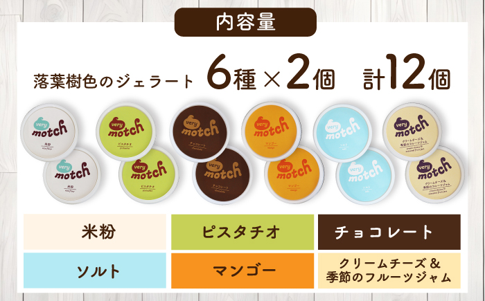 very motch 米粉のジェラート 6種×2セット 12個 【株式会社クーバル】アイス セット アソート 米粉 詰め合わせ スイーツ ギフト 北海道 19000 19000円 [AXBQ007]