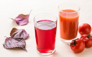 厚真のお母さん手作り！こだわりドリンク 4本セット（紫蘇・トマト 500ml×2本）《厚真町》【手づくりグループあすなろ】 しそ 紫蘇 とまと トマト ジュース 手づくり セット 北海道 [AXAQ005]