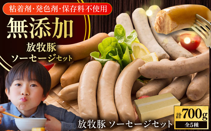 【簡易包装】放牧豚 ソーセージ5種セット 【ファーマーズファクトリー株式会社】 無添加 ウインナー 粗挽き 冷凍配送 セット 詰め合わせ 北海道 13000円 [AXBA004]