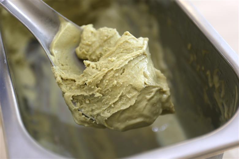 落葉樹色のジェラート 4L シチリア産ピスタチオ《厚真町》【株式会社クーバル】 ジェラート アイス  ピスタチオ 米粉  スイーツ 大容量 業務用 北海道 [AXBQ004]