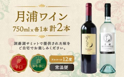 北海道 月浦ワイン 赤 750ml×2本 ドルンフェルダー 赤ワインお酒 アルコール ブドウ酒 自社農園 家飲み お祝い 記念日 贈答用 ギフト 月浦ワイナリー 送料無料