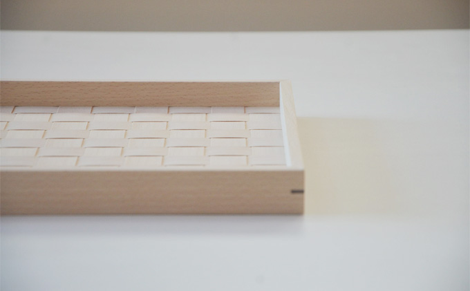 北海道産木材を使用した オリジナルトレイ【S】