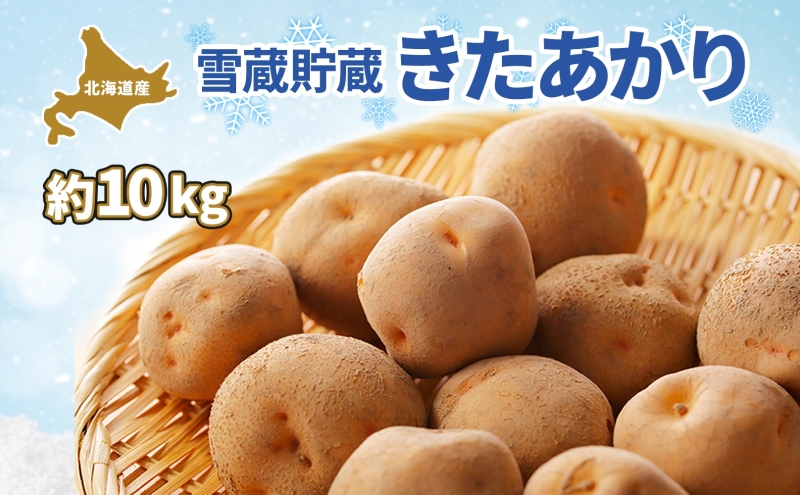 北海道 雪蔵 きたあかり  M～LM 約10kg 2026年2月中旬より順次お届け じゃがいも ジャガイモ 馬鈴薯 キタアカリ 北あかり 黄金男爵 芋 いも 雪蔵貯蔵 野菜 農作物 北海道産 丸田農園 送料無料