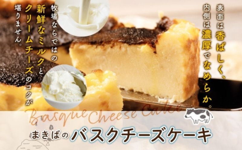 まきばのチーズケーキ2種セット バスクチーズケーキ レアチーズケーキ チーズケーキ ケーキ ホールケーキ ケーキ お菓子 菓子 スイーツ デザート 冷凍 お取り寄せスイーツ 送料無料 レークヒルファーム 北海道 洞爺湖町