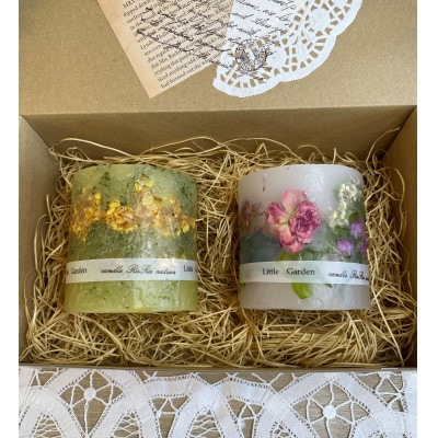 安平町産菜の花とお花のボタニカルキャンドル