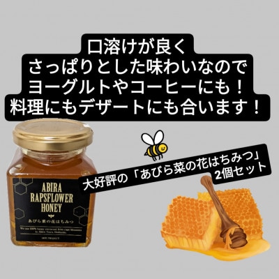 あびら菜の花はちみつ2個セット