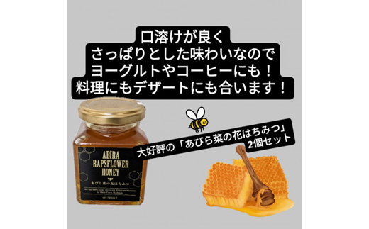 あびら菜の花はちみつ2個セット