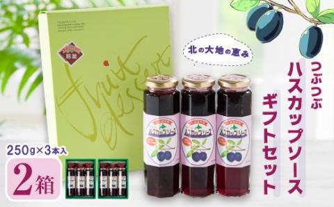 【北の大地の恵み】つぶつぶハスカップソース　ギフトセット　250g×6本