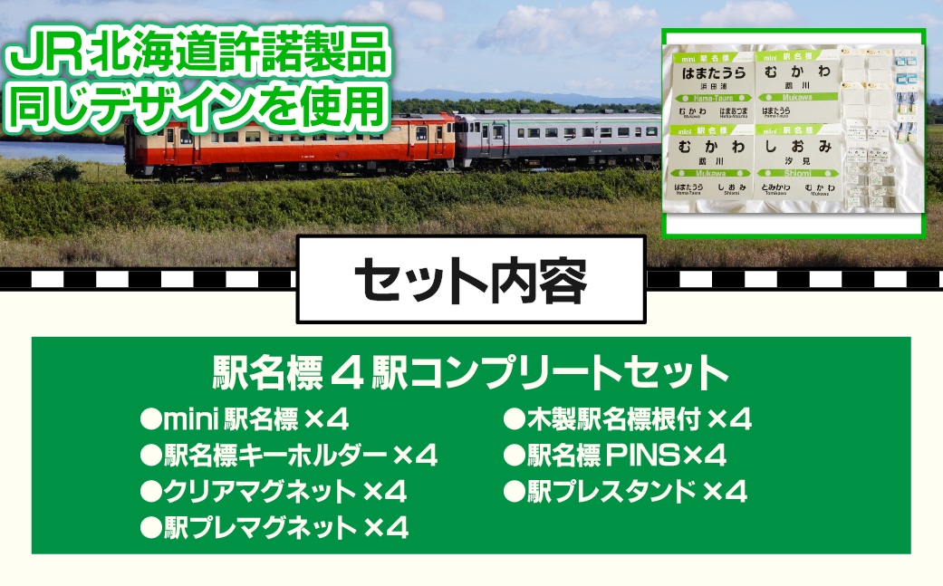 駅名標4駅コンプリートセット MKWI003