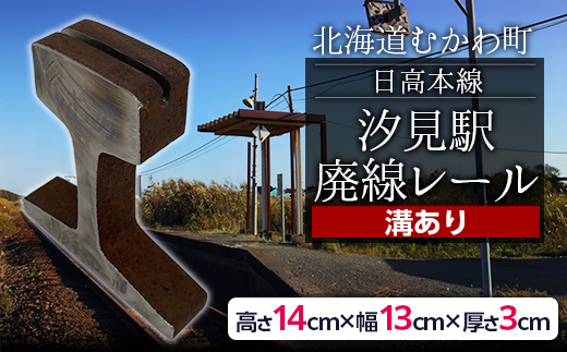 日高本線廃線レール 厚さ３ｃｍ ②（フォトスタンド）（数量限定） MKWG032 高さ１４ｃｍ×幅１３ｃｍ×厚さ３ｃｍ