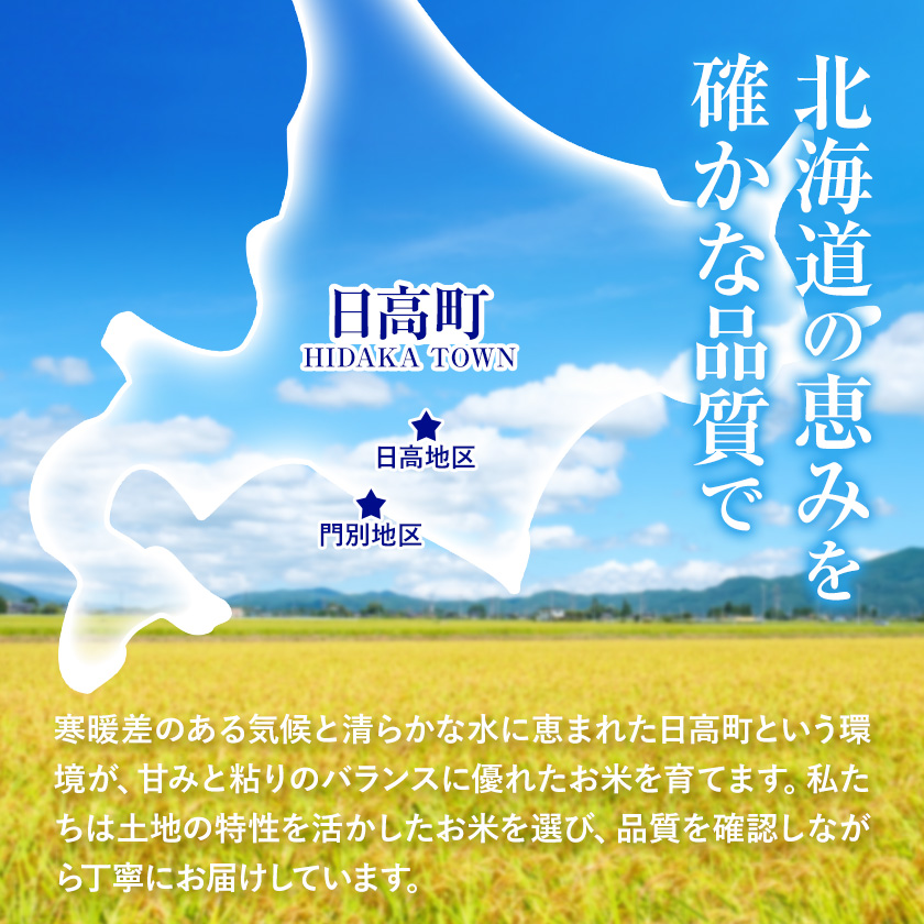 【6ヶ月定期便】精米 ゆめぴりか 10kg 株式会社ホクレン商事 《申込月の翌月から出荷開始》北海道 日高町 米 お米 JAびらとりブランド米 JAびらとり産米---hohdk_hs_12_60kg---