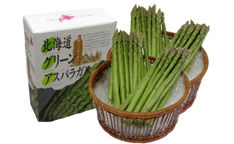 L 約2kg （ 500g x 4袋 ）グリーンアスパラ ＜ 北海道 日高門別産 ＞ アスパラガス アスパラ 春野菜 春 朝採り 朝採れ 新鮮 農協 JA 直送 野菜