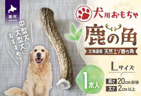 犬用「鹿の角」Ｌサイズ×1本[53-1349]