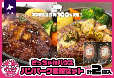 【お試し♪】さっちゃんハウス『ハンバーグ』2種セット各1個入[47-1475]