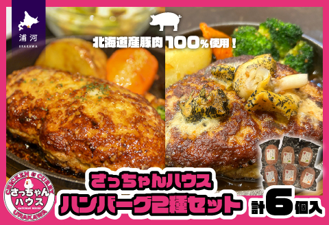 さっちゃんハウス『ハンバーグ』2種セット各3個入[47-1256]