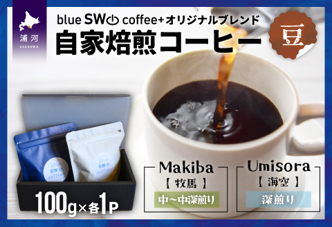 自家焙煎オリジナルブレンド【お試し2種セット[豆]】(100g×2P)[49-1273]