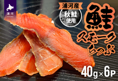 北海道日高産 さけスモークちっぷ(40g×6P)[25-1289]