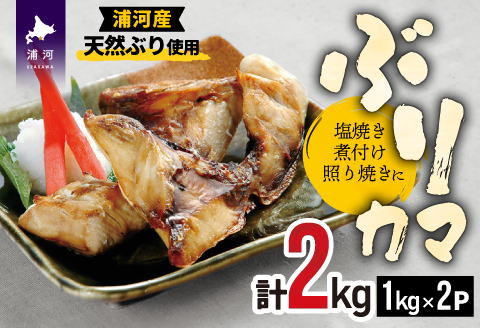 北海道日高産 ブリカマ2kg[25-1291]