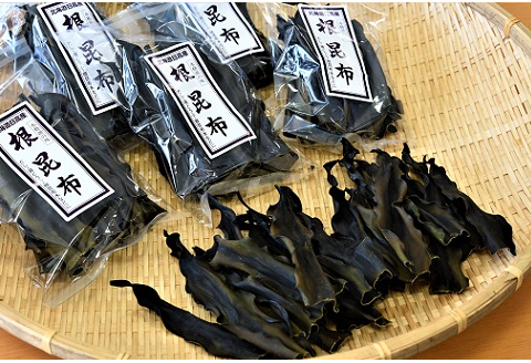 地元漁師直送の浦河産日高昆布(根昆布)80gx5袋[06-177]
