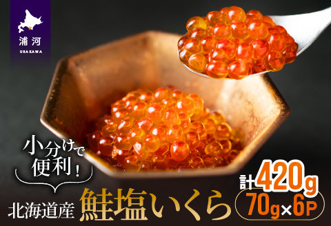 小分けで便利！鮭塩いくら(70g×6)[02-1061]
