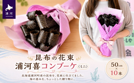 昆布の花束 浦河喜コンブーケ(ミニ)50cmx10本[23-555]