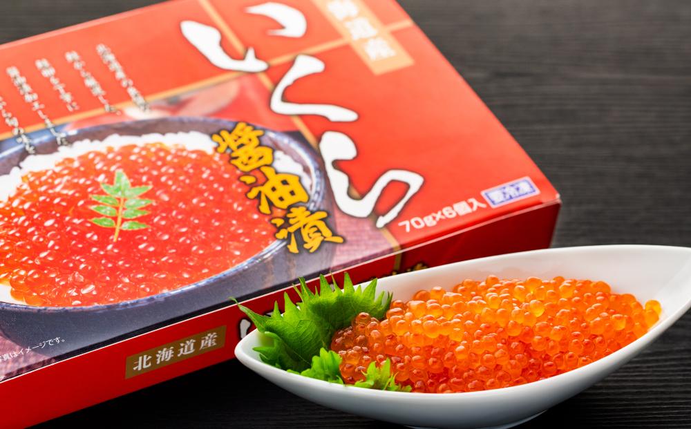 【新物】令和7年産　食べきりサイズのいくら醤油漬&塩漬セット 合計840g　｜北海道　様似町　いくら　イクラ　塩イクラ　塩　醤油イクラ　醤油　お取り寄せ　おつまみ　グルメ　