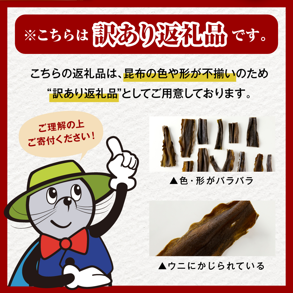 【2026年2月以降発送】訳アリお徳用　だし昆布（750g）【er001-092-c】